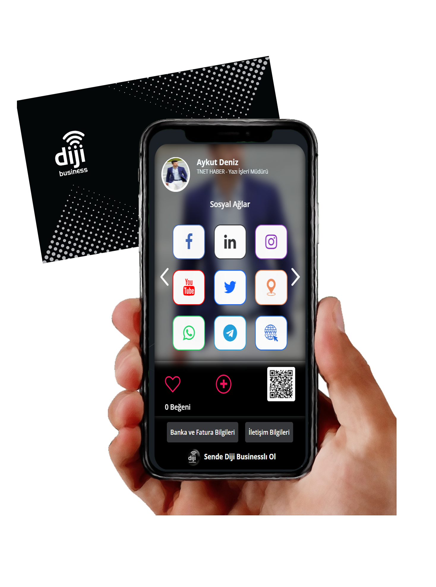 Diji Business | Yeni Nesil Dijital Kartvizit - Dijital Kart - Dijital NFC Kartvizit -Dijikart satın al